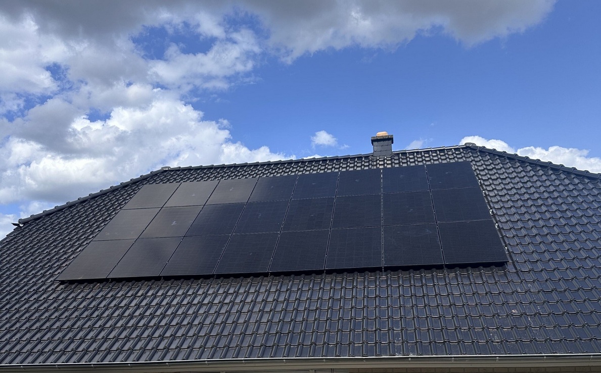 Solaranlage auf Einfamilienhaus